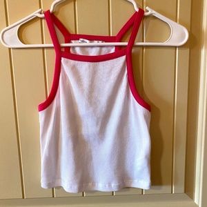 Pink and White Crop Top from Europe!